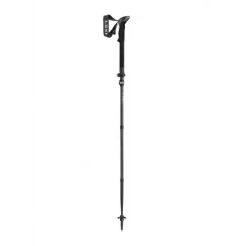 Trekking lazdos Leki Sherpa FX reguliuojamos 120–140 cm, juodos