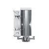 CPU aušintuvas Montech NX400, 120 mm ventiliatoriai, baltas, matmenys 156×74×120 mm, TDP 270 W