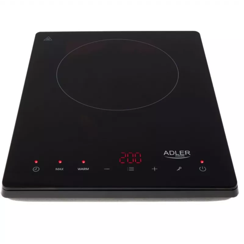 Adler AD 6513 kaitlentė, juoda, stalviršinė, 29 cm zona, indukcinė kaitlentė, 1 zona(-os)