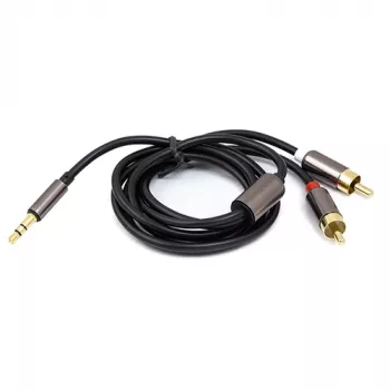 Garso kabelis 3,5 mm - 2x RCA, 1 m