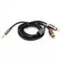 Garso kabelis 3,5 mm - 2x RCA, 1 m