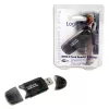 Kortelių skaitytuvas LOGILINK CR0007 USB 2.0 SD/MMC, juodas, iki 480 Mbit/s