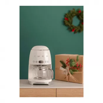 Smeg 50's Style DCF02CREU kavos aparatas 1,25 l kreminis