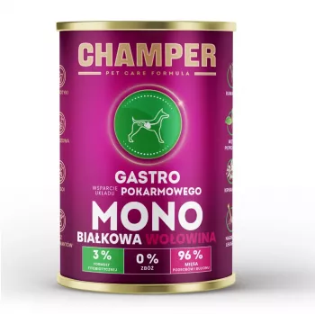 CHAMPER Gastro Monoprotein Beef - šlapias šunų maistas - 400g