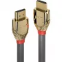 “Lindy 10 m standartinis HDMI laidas, Gold Line”, 10 m, HDMI A tipo (standartinis), HDMI A tipo (standartinis), 4096 x 2160 pikselių, auksinė, pilka
