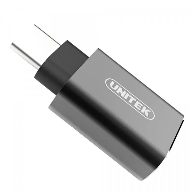 UNITEK Y-A025CGY kabelio sąsajos / lyties adapteris USB Type-C USB Type-A Metalinis