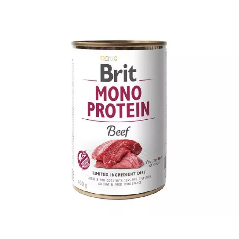 BRIT Mono Protein Beef - šlapias šunų maistas - 400 g