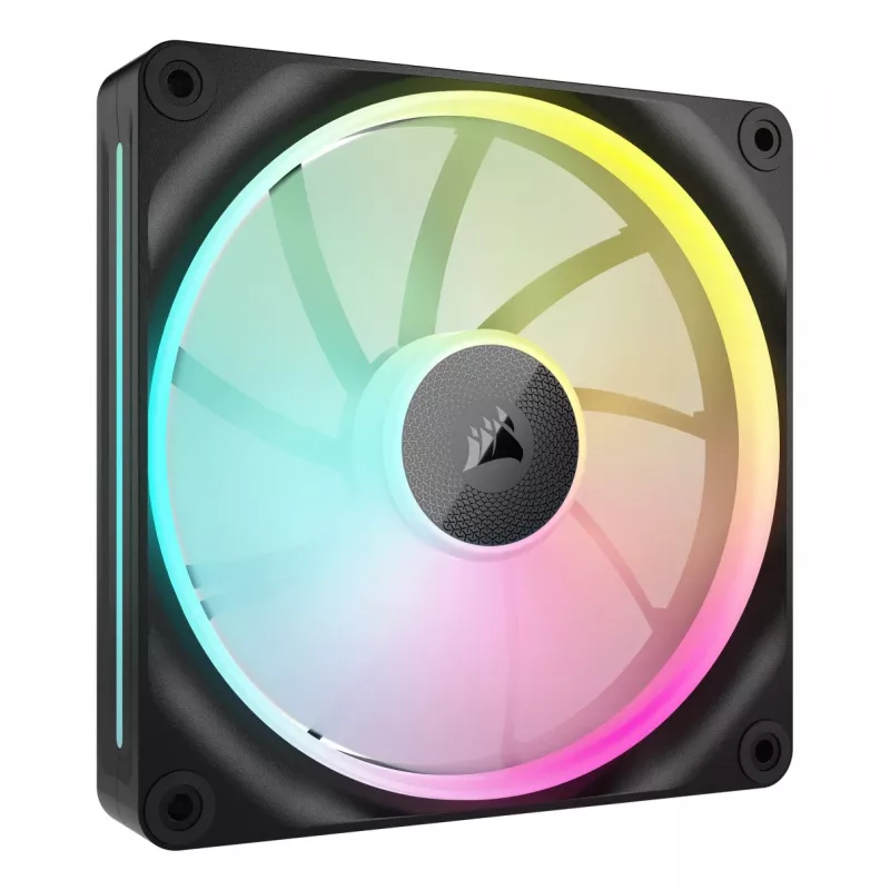 CORSAIR iCUE Link LX140 ARGB 140 mm korpuso ventiliatoriai - 2 vnt. pakuotė, juodi