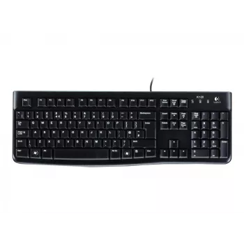 Desktop MK120, laidinis, USB, QWERTZ, juodas, pelė į komplektą įeina