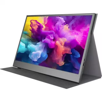 Denver PMO-15604 LED monitorius EEK B (A - G) 39,6 cm (15,6 col.) 16:9 30 ms Mini HDMI™, USB-C®, Ausinės (3,5 mm lizdas) [Energijos klasė B] (PMO-15604)
