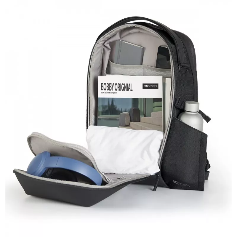 Kuprinė XDDESIGN Bizz Juoda — atspari vandeniui, lengva, modelis P705.931