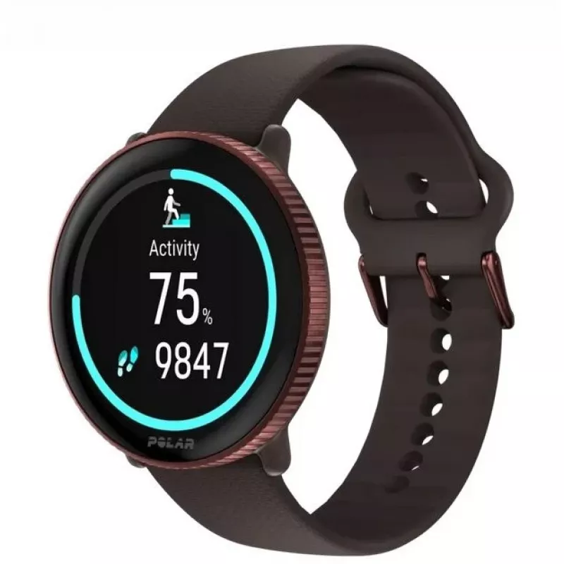Polar Ignite 3 Titanium Brown Leather M/L