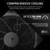 Ventiliatorius Corsair RS140 14 cm Juodas 330-1700 RPM 0.11-3.46 mmH2O