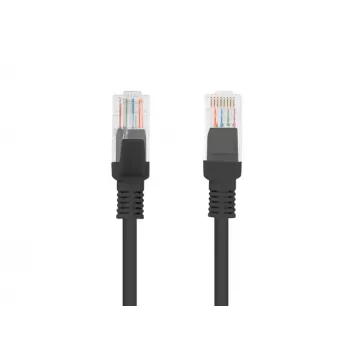 LANBERG tinklo kabelis RJ-45 Cat5e PCU5-10CC-2000-BK, 20 m, U/UTP, CCA laidininkas, PVC apvalkalas, juodas