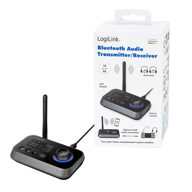 LogiLink BT0062 Bluetooth garso siųstuvas-imtuvas BT 5.0 10 m nuotolis