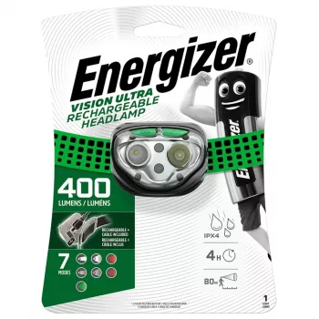 Energizer Vision Ultra E301528200 priekinis žibintuvėlis — įkraunamas 400 liumenų
