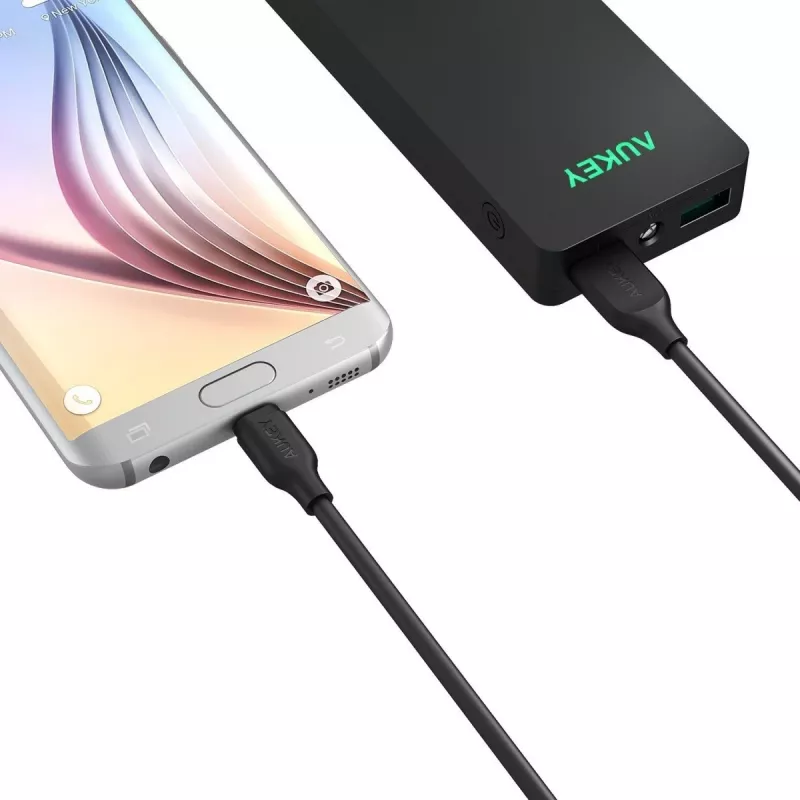 CB-MD1 Juodas greitasis laidas Quick Charge micro USB-USB | 1m | 5A | 480 Mbps