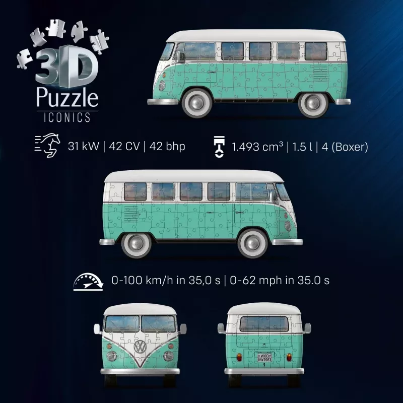 Dėlionė Ravensburger Volkswagen T1 162 dalys
