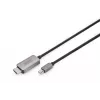 DIGITUS - Adapterio kabelis - Mini DisplayPort (M) į HDMI (M) - 1,0 m - Palaiko 8K 60 Hz - Juoda (DB-340109-010-S)