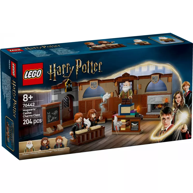 Statybinis rinkinys LEGO Harry Potter Hogwarts pilies kerų klasė 76442 — 204 dalys, 3 minifigūrėlės, amžius 8+
