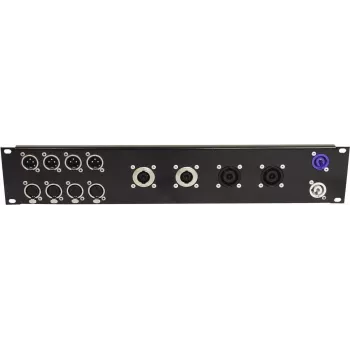 Stovo priekinis skydelis Omnitronic Z-19 — 8× Speakon D-Type, 4× NL8, 2U