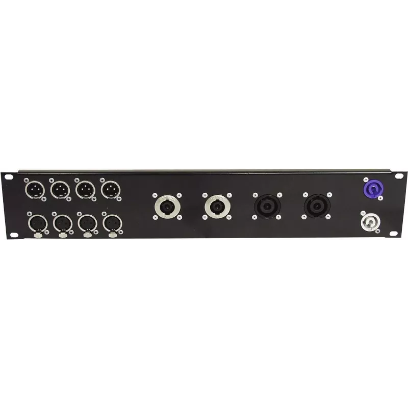 Stovo priekinis skydelis Omnitronic Z-19 — 8× Speakon D-Type, 4× NL8, 2U