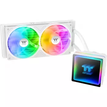 Skysčiu aušinamas procesoriaus aušintuvas THERMALTAKE TH240 V3 ARGB Sync AIO Snow Edition