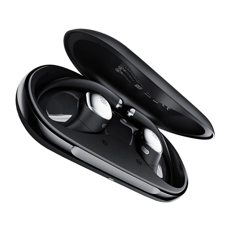 Belaidės ausinės QCY Crossky R70, Bluetooth 5.0, triukšmo slopinimas, modelis CT02 (juodos)
