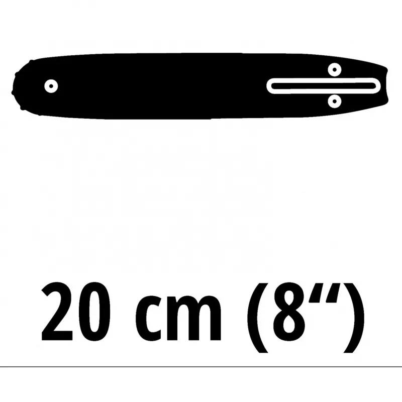 Grandinės pjūklo kreipiamoji Einhell 4500194 20 cm Juoda