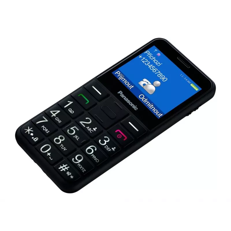Senjoro mobilusis telefonas KX-TU155 juodas