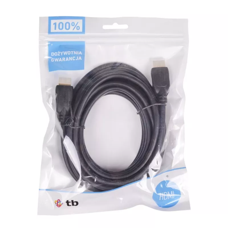 TB V 1.4-HDMI-kabelis auksuotas 3m.
