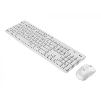 Logitech MK295 Silent - klaviatūros ir pelės rinkinys - belaidis - 2,4 GHz - itališka - balkšva