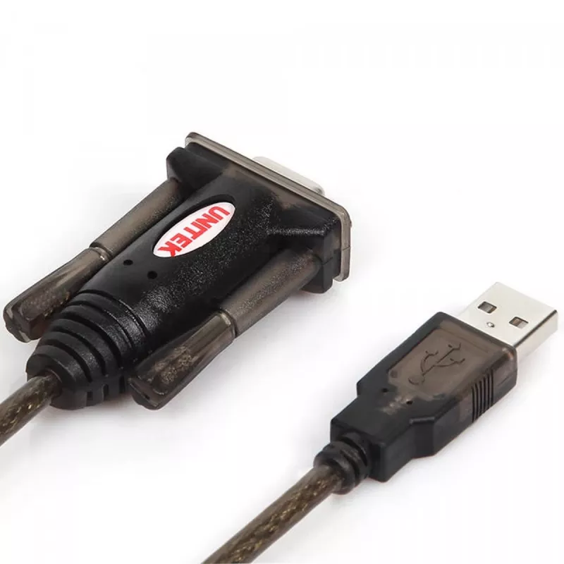 UNITEK Y-105 serial kabelis Juoda 1.5 m USB Typee-A DB-9