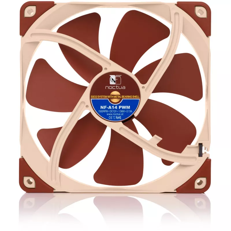 Noctua NF-A14 PWM 140 mm korpuso ventiliatorius