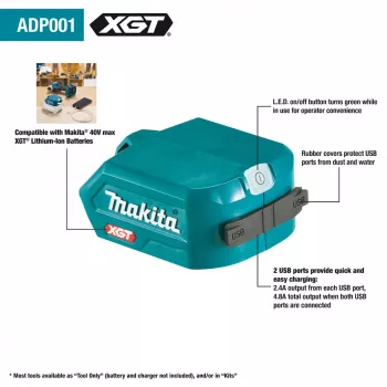 Makita ADP001G akumuliatorių įkroviklis