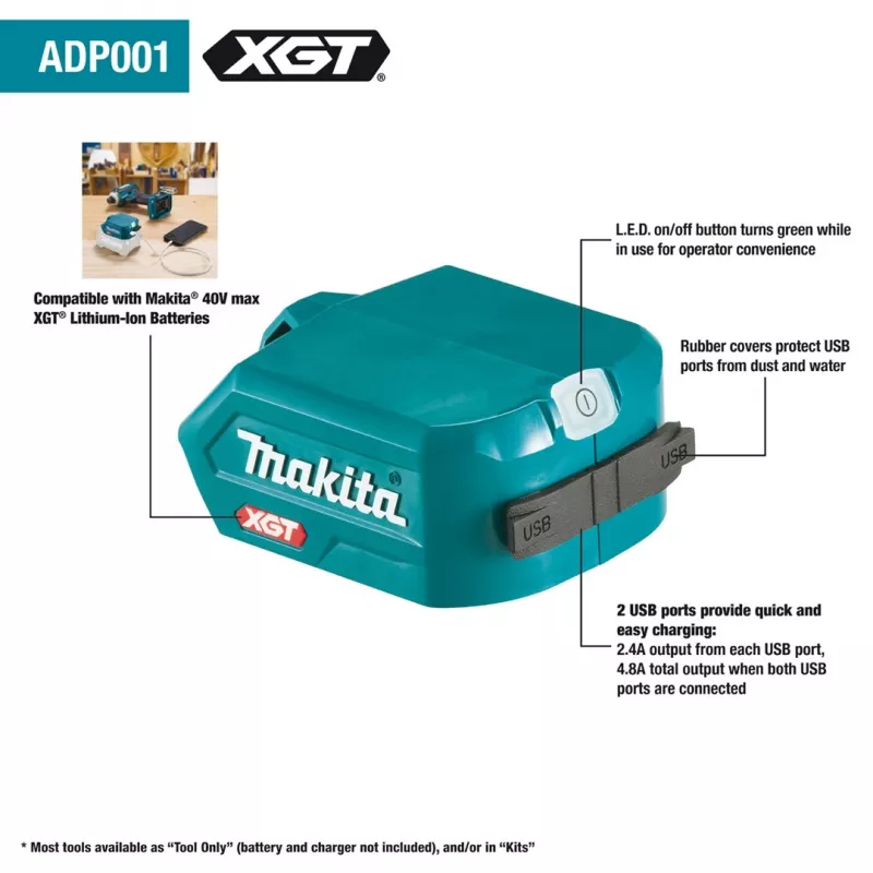 Makita ADP001G akumuliatorių įkroviklis