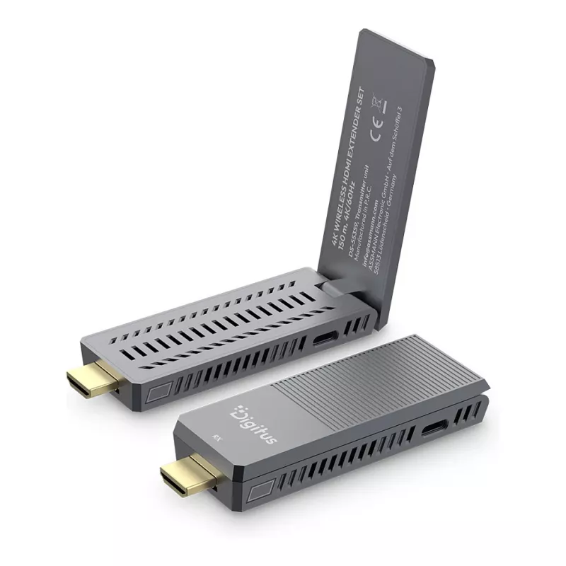 Belaidis HDMI ilgintuvo rinkinys DIGITUS DS-55359 — 4K/60Hz, 150 m, AV siųstuvas ir imtuvas
