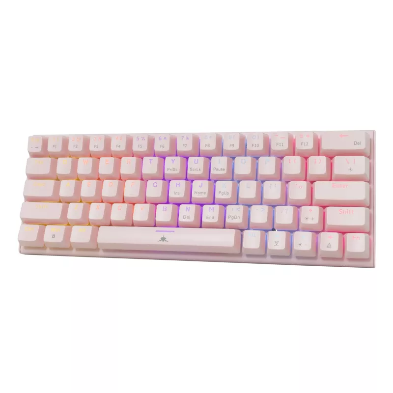 Mechaninė žaidimų klaviatūra White Shark Wakizashi GK-002421V2 Pink US-Blue išdėstymas