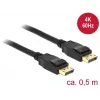 DisplayPort laidas DeLOCK 85506 0,5 m Juodas