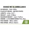 Konstrukcinis žaislas Cobi Dodge WC-54 Ambulance modelis 2257 1:35 mastelio statymo rinkinys