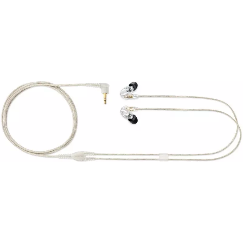 Shure SE215 Pro ausinės laidinės į ausis įdedamos scenai/studijai permatomos