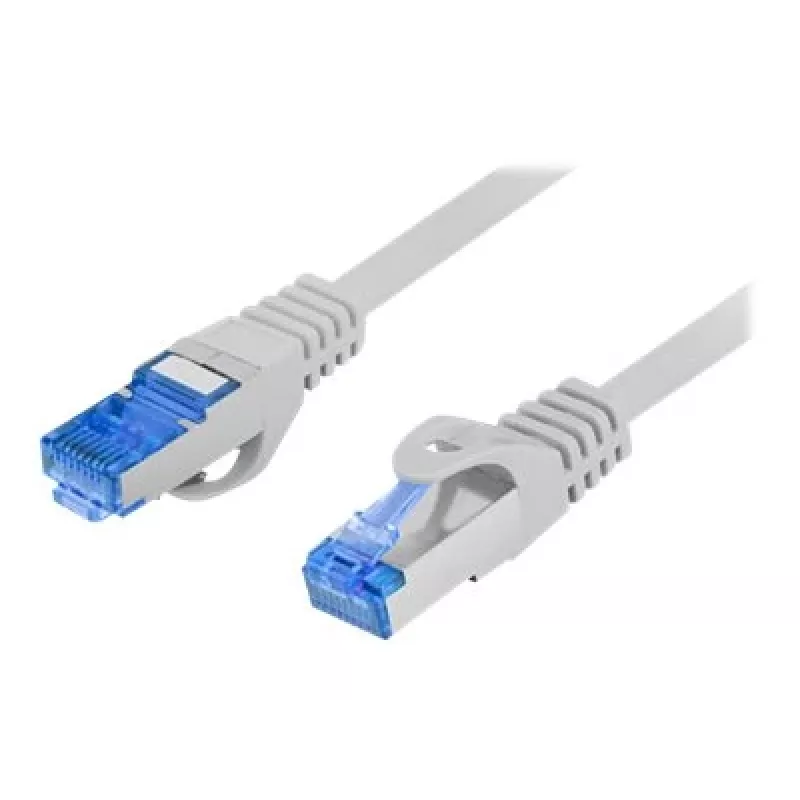 Tinklo kabelis LANBERG PCF6A-10CC-0150-S Cat6a S/FTP RJ-45 — 1,5 m, pilkas