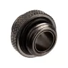 Adapter Alphacool G1/4 AG į G1/4 AG, metalinė kampinė jungtis, juoda