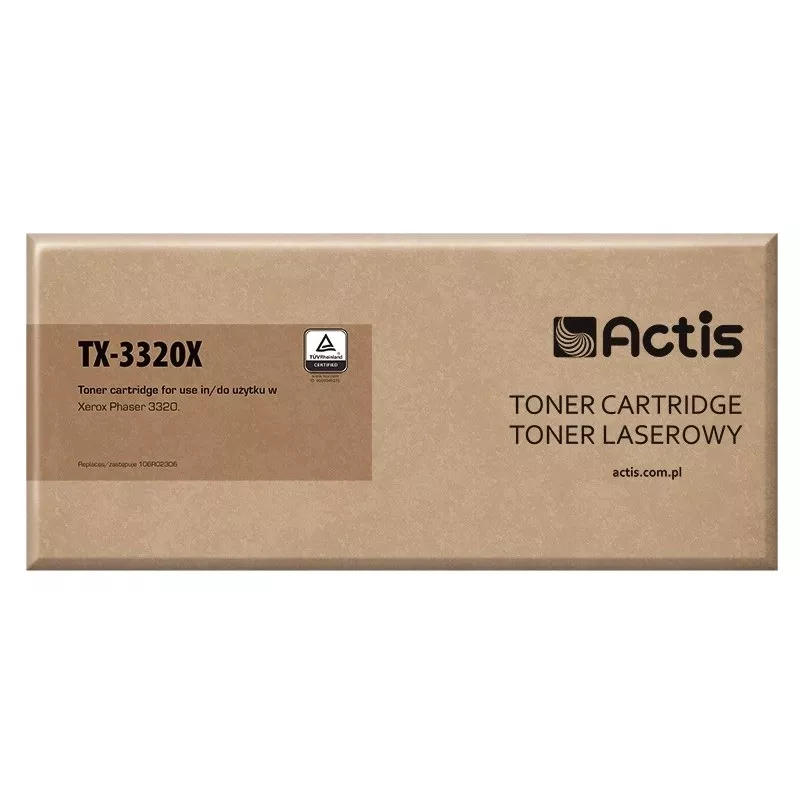 Actis TX-3320X toneris (pakaitalas Xerox 106R02306; Standartinis; 11000 puslapių; juodas)