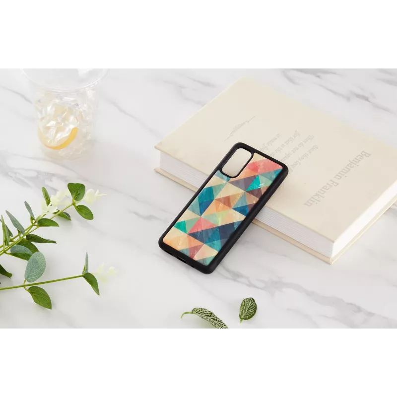 Apsauginis telefono dėklas iKins, skirtas Samsung Galaxy S20 — Mosaic Juoda