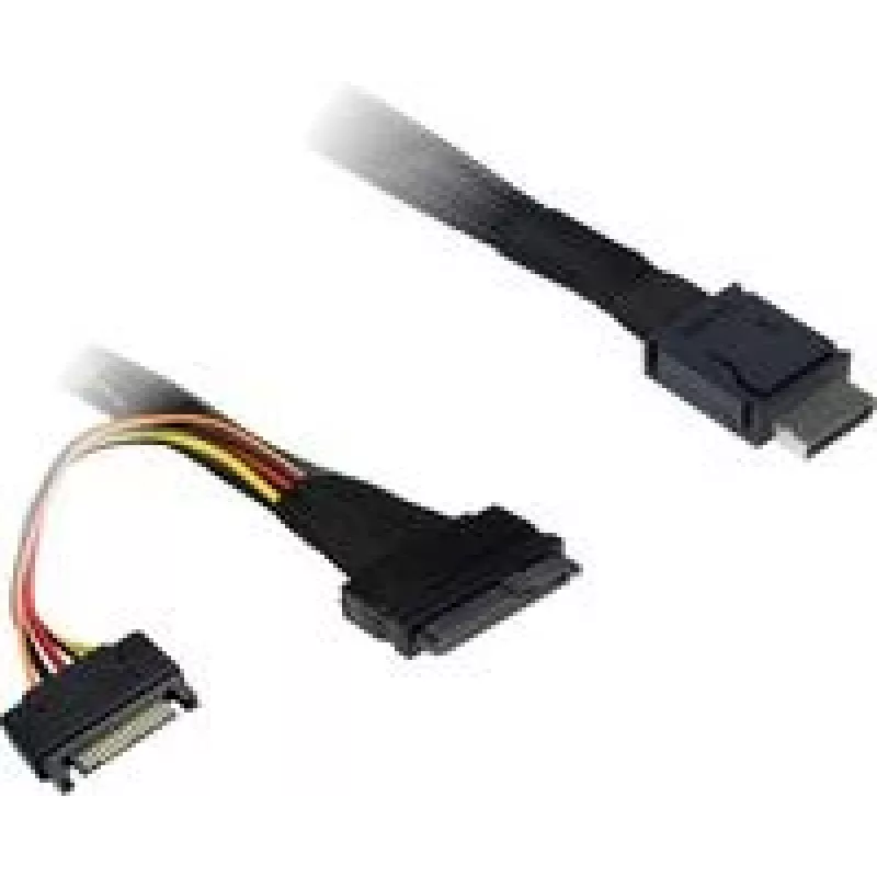 SAS kabelis Inter-Tech 88885642 juodas aukštos kokybės duomenų perdavimas