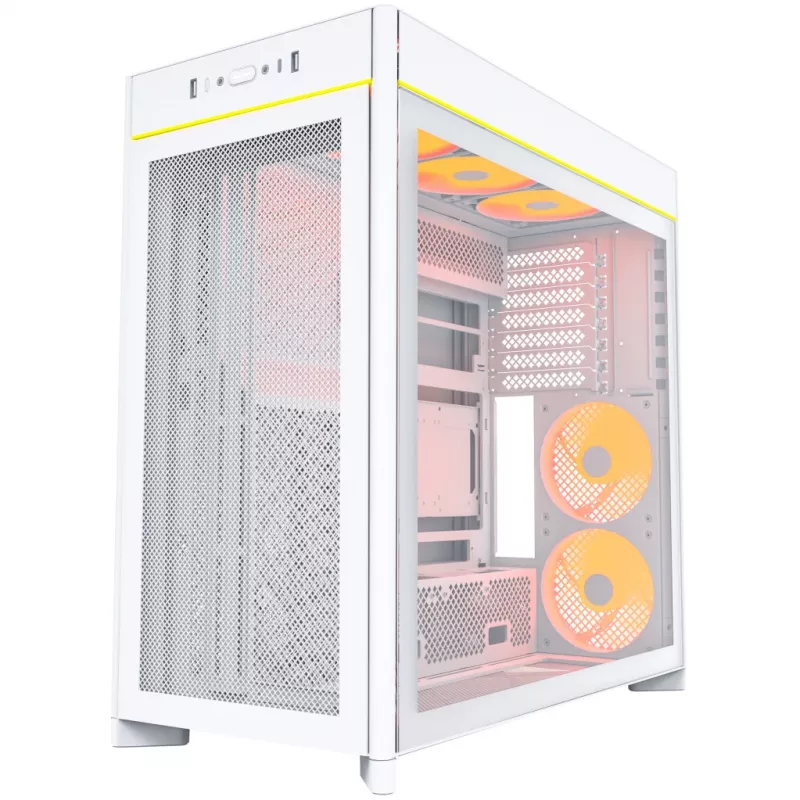 PC korpusas Montech HS01 PRO Midi Tower Balta