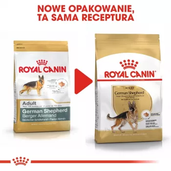 Sausas šunų maistas Royal Canin German Shepherd Adult, 11 kg — didelėms veislėms, paukštiena, 24% baltymų, 19% riebalų