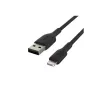 BELKIN PVC USB LAIDAS USB-A - LIGHTNING, 1M, JUODAS