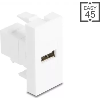 USB 2.0 Type-A į Type-B kabelio adapteris, DELOCK 90907, Easy 45 modulis
